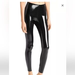 Commando, Black, Faux, Patent Leather pants, size Smalll